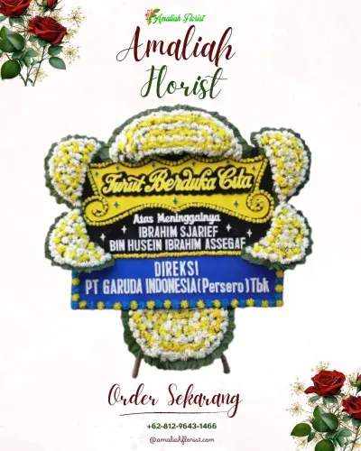 Papan Bunga Duka di Cimaja